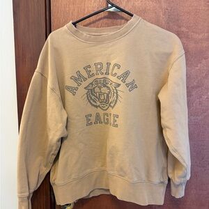 American Eagle Beige Sherpa Jacket